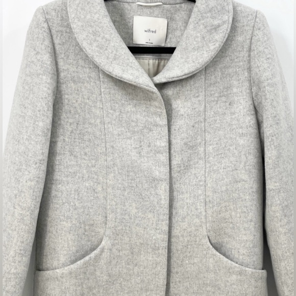 (#95)Aritzia WILFRED Cocoon Wool Coat - Picture 6 of 8